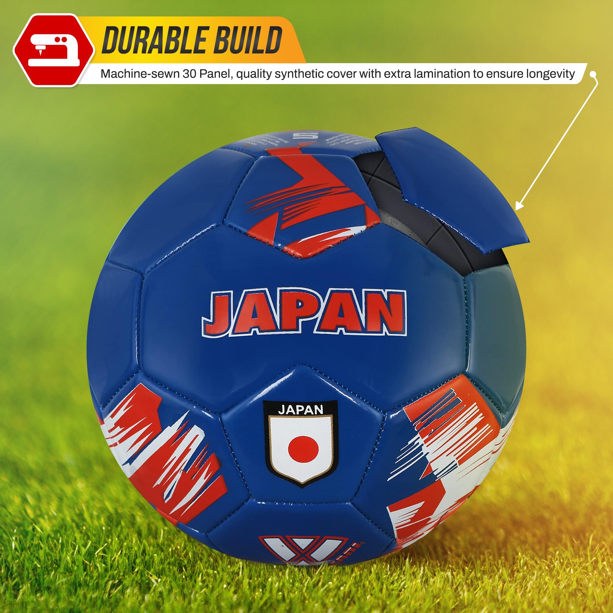 National Team Soccer Balls-Japan Blue