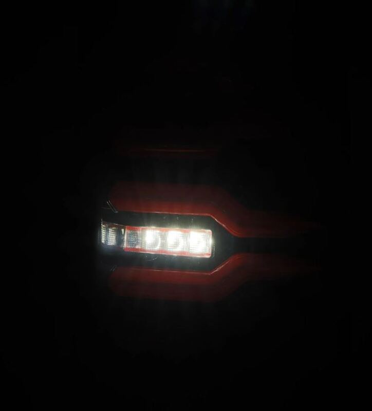 AlphaRex 99-06 Chevrolet Silverado/99-06 GMC Sierra LUXX-Series LED Tail Lights - Black/Red 620007 *Discontinued