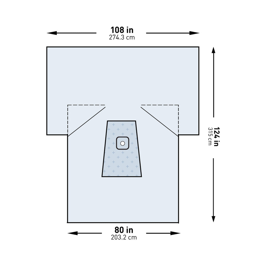 McKesson Sterile Lower Extremity Drape, 108 x 80 x 124 Inch 183-I80-09158G-S