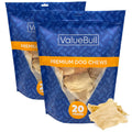 ValueBull USA Collagen Chips Dog Chews, Natural Long-Lasting Dog Treats, 100 Count