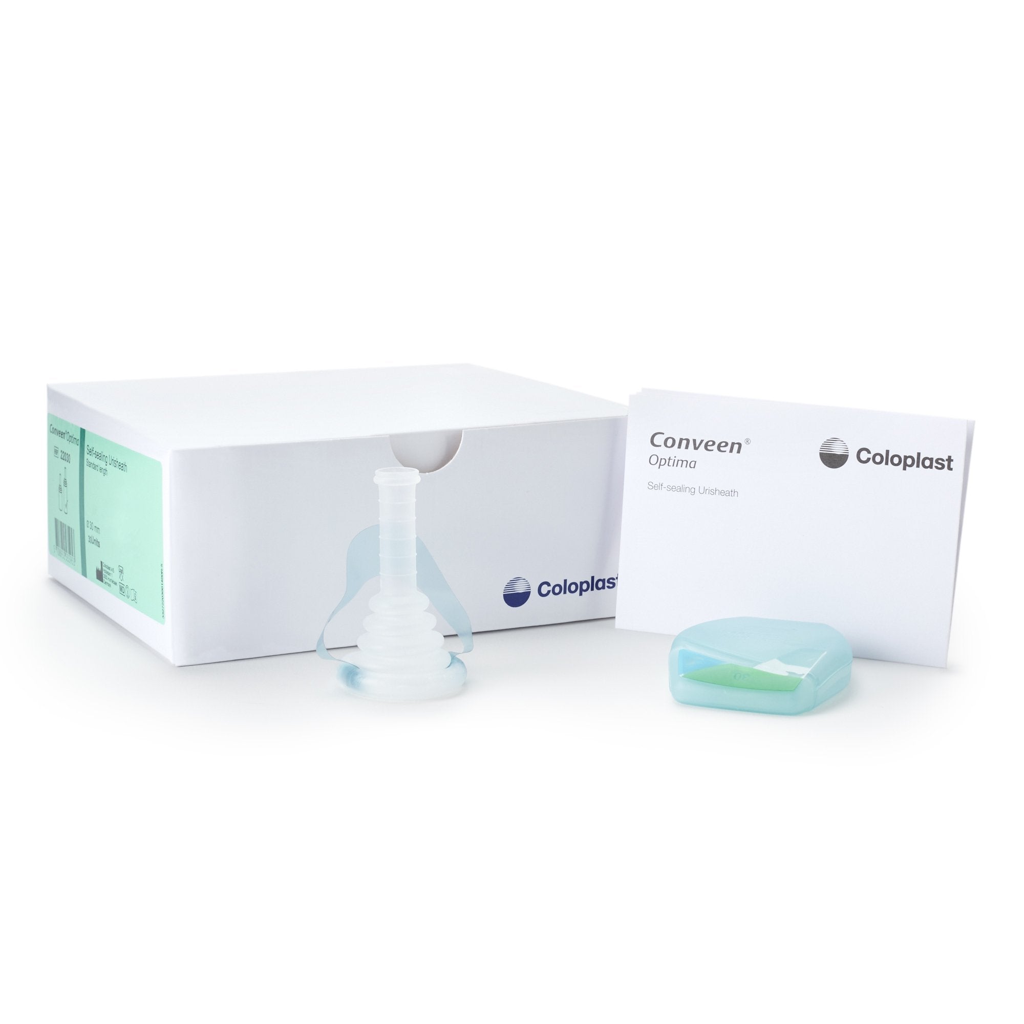 Conveen® Optima Male External Catheter, Self-Adhesive Seal, PSX Silicone, Medium 22030