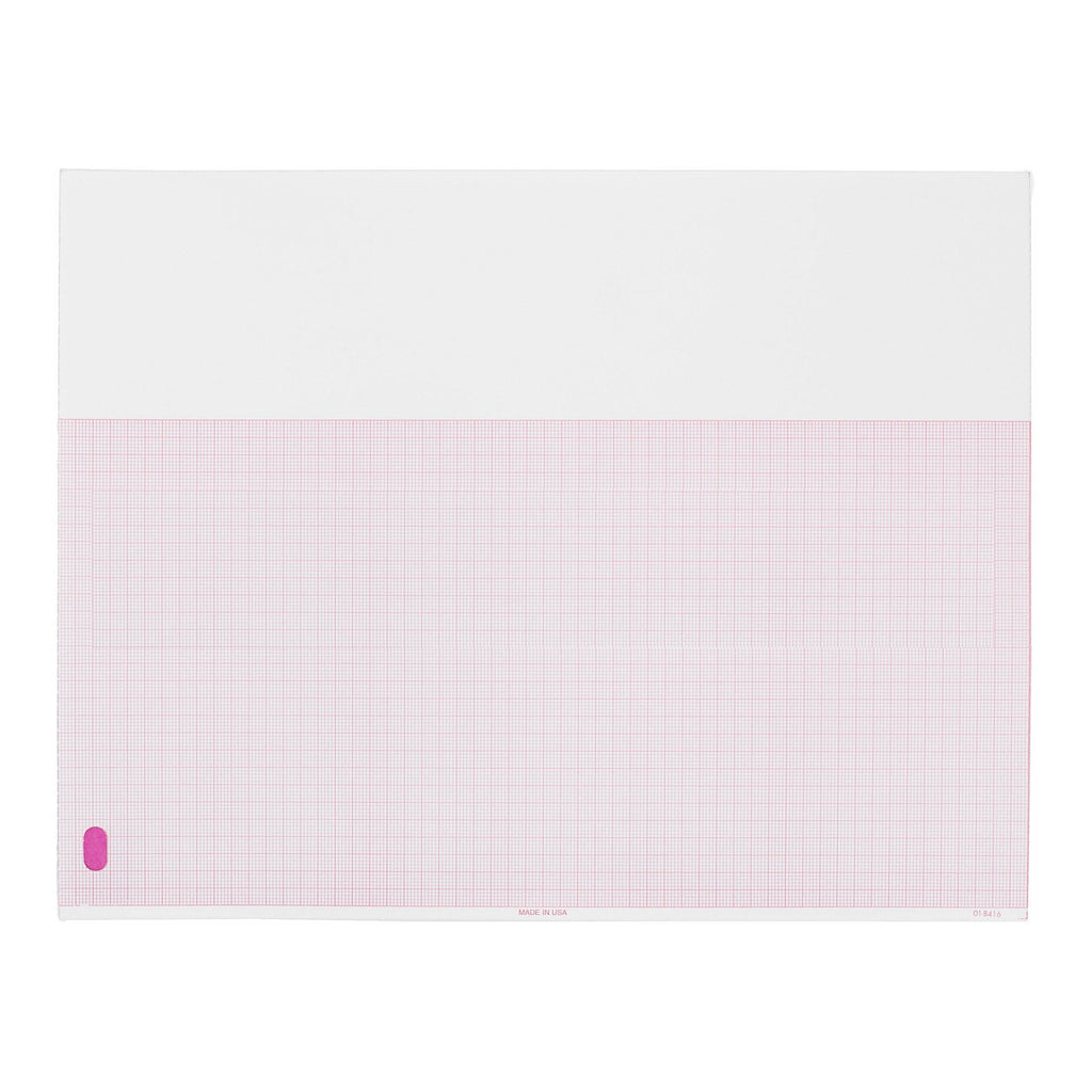 Philips ECG Recording Paper Thermal 8.5x11 Z-Fold Red Grid M3707A M3707A