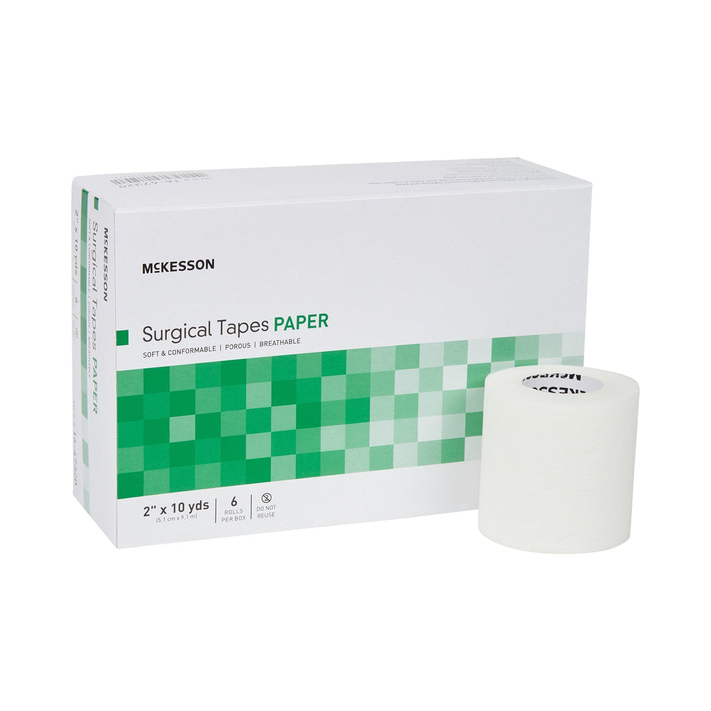 McKesson Paper Medical Tape, 2 Inch x 10 Yard, White 16-47320