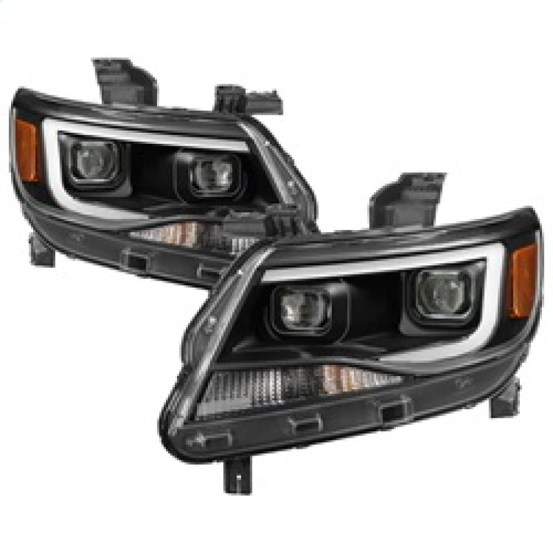 SPYDER xTune Chevy Colorado 15-17 Halogen Only Projector Headlights - DRL - Black PRO-JH-CCO04-LBDRL-BK 9039287