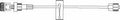 IV Extension Set Safsite® Needle-Free Port Small Bore 7-1/2 Inch Tubing Without Filter Sterile - 472060