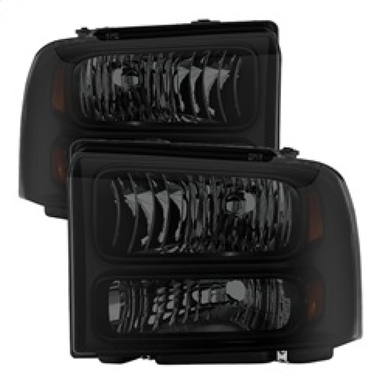 SPYDER Xtune Ford F250/350/450 Super Duty 05-07 Crystal Headlights Black Smoked HD-JH-FS05-AM-BSM 9030444