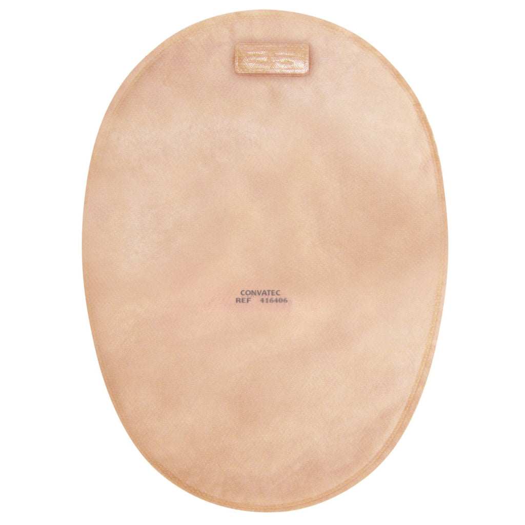 The Natura® + Two-Piece Closed End Beige Filtered Ostomy Pouch, 45mm Flange 416406