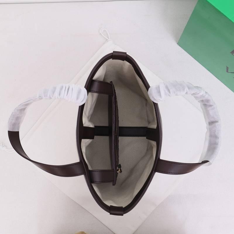 Bottega Veneta Flip Pouch Canvas Tote Bag