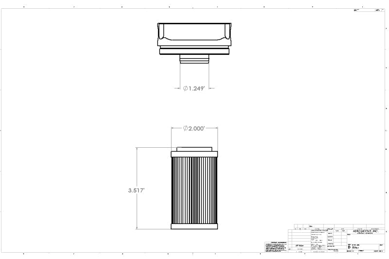 Aeromotive 10 Micron Element for Canister Filters