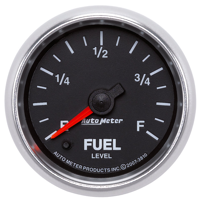 AutoMeter GS 2 1/16in. 0-280 Ohms Fuel Level Gauge - Stepper Motor 3810