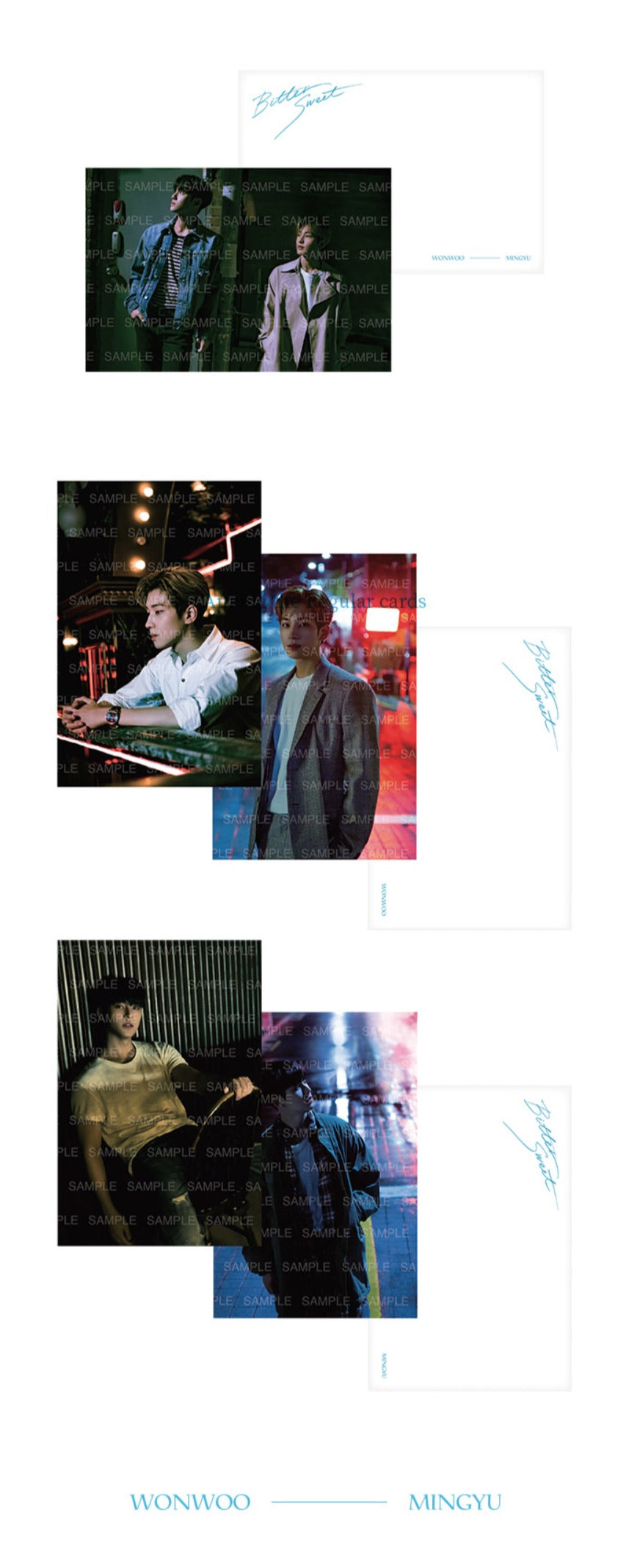 Seventeen Official Wonwoo x Mingyu Bittersweet Goods - Postcard Frame Set