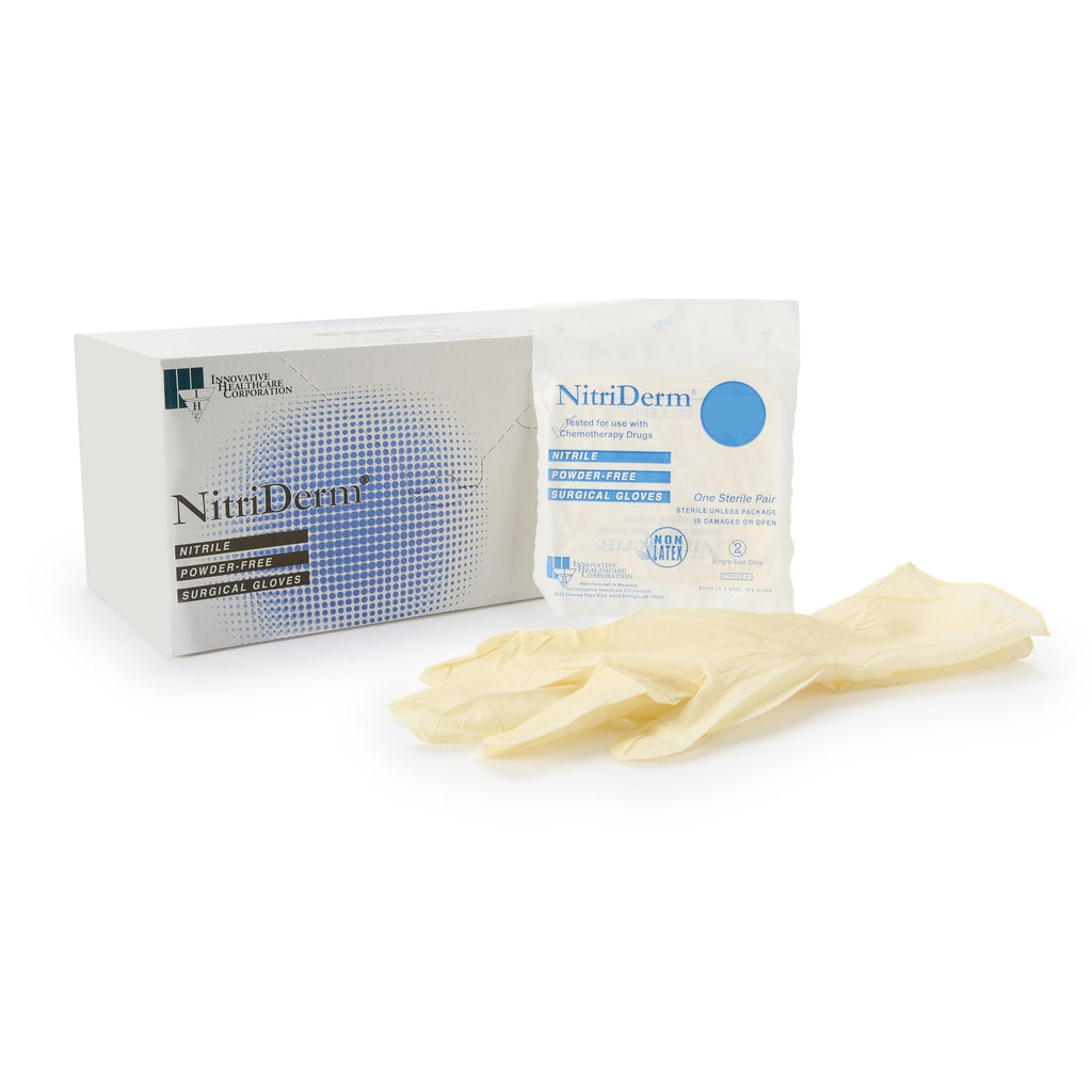 NitriDerm® Nitrile Surgical Glove, Size 7.5, White 135275