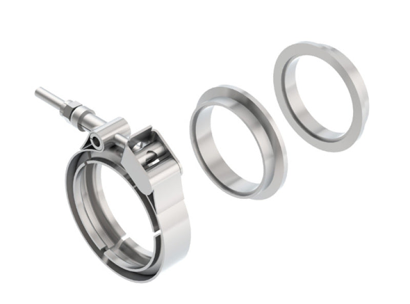 Borla Universal 2.25in Stainless Steel 3pc V-Band Clamp w/ Male and Female Flanges 18007