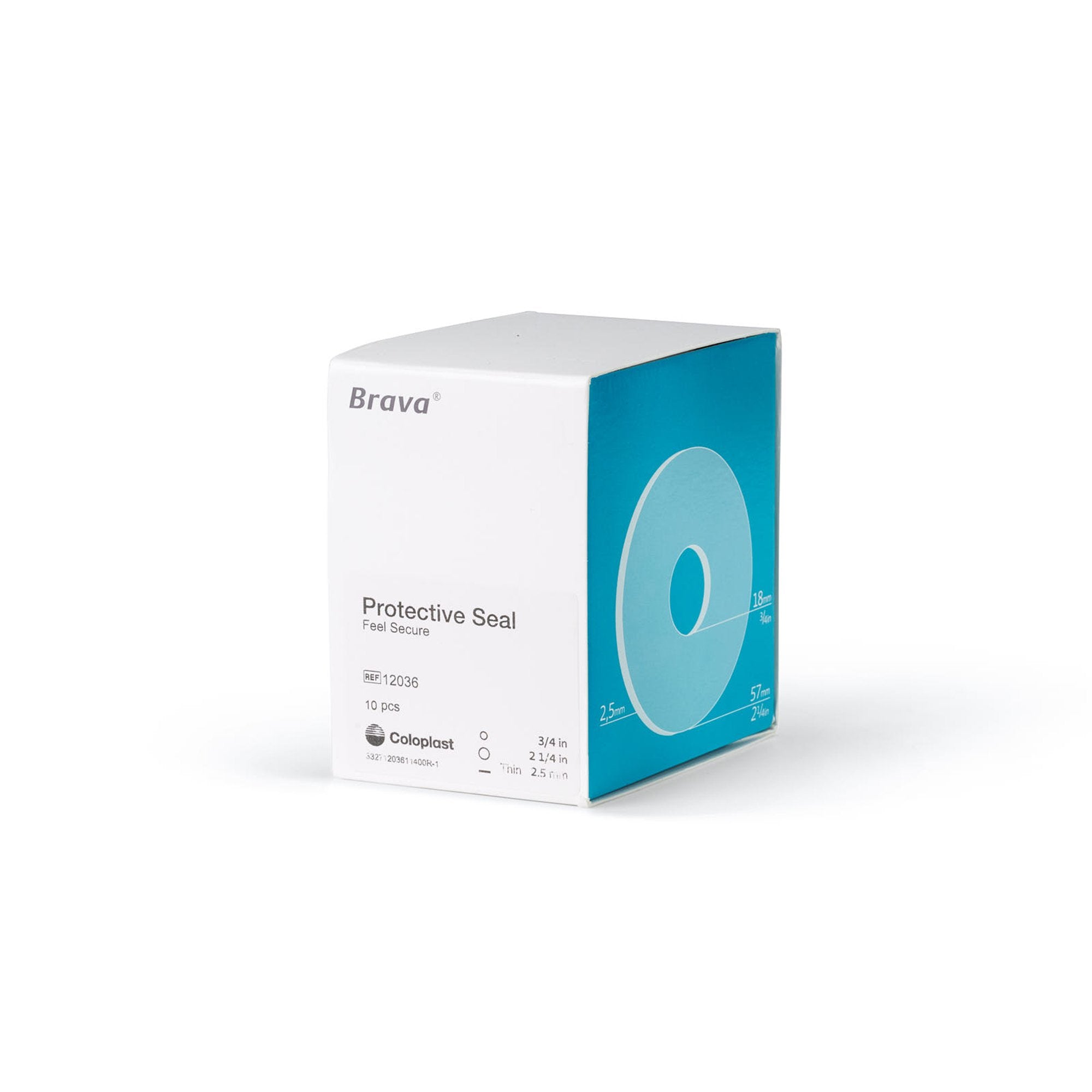 Ostomy Seal Brava® Thin 3/4 Inch (18mm) Stoma 2-1/4 Inch (57 mm) 12036
