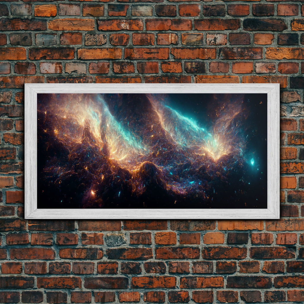 Galaxy canvas print, trippy stars and night sky, universe, cool wall art, unique wall art