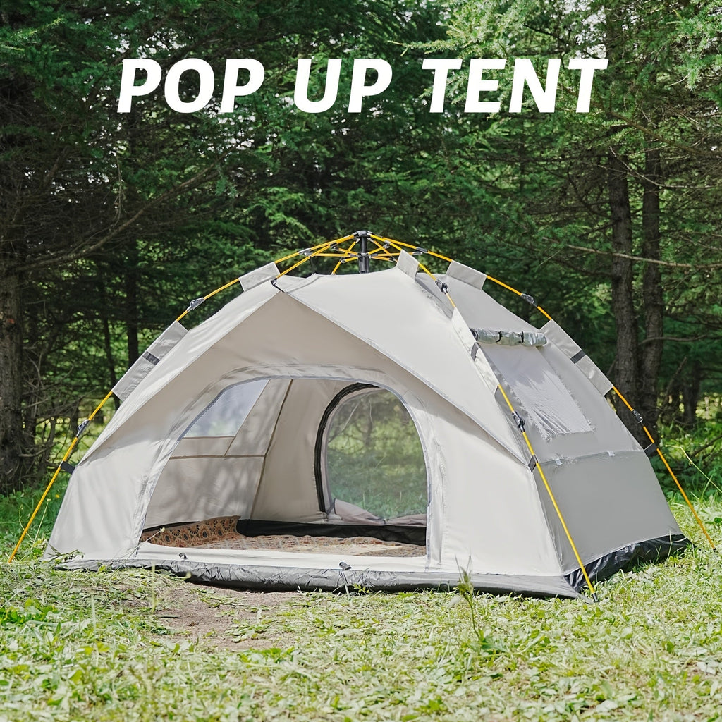 3 - 4 Person Instant Pop Up Camping Tent Waterproof Quick Setup Outdoor Portable - PhishStones Products