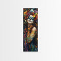 Chicano Art, Day Of The Dead Wall Art Print, Canvas Print, Mexicano Wall Art, Tall Skinny Narrow Wall Art, Mexican Art