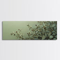 Nature-Inspired Sage Green Framed Canvas Print – Sage Green Wall Art, Botanical Prints, Minimalist Art, Bedroom Art, Wabi Sabi Art