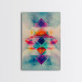 Sacred Geometry Art Framed Canvas Print Sacred Patterns Wall Decor Moody Abstract Geometric Wall Art Living Room Zen Artwork Gift