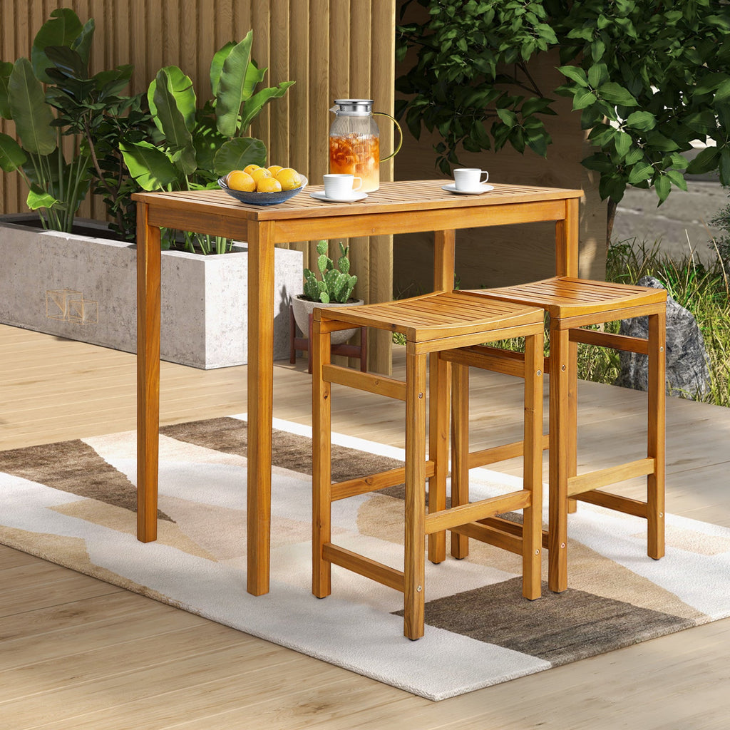 30-Inch Height Bar Chair with Saddle Shaped Seat and Sturdy Footrest