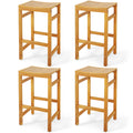 30-Inch Height Bar Chair with Saddle Shaped Seat and Sturdy Footrest