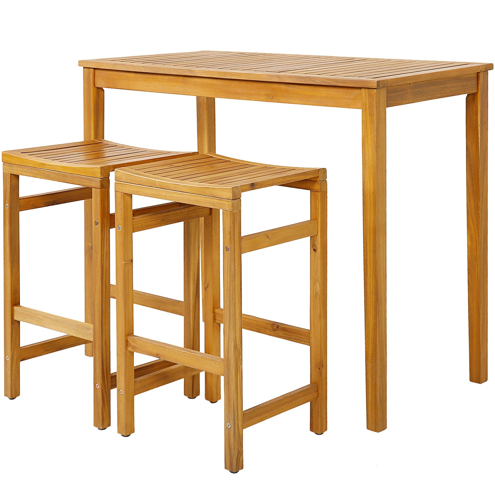 30-Inch Height Bar Chair with Saddle Shaped Seat and Sturdy Footrest