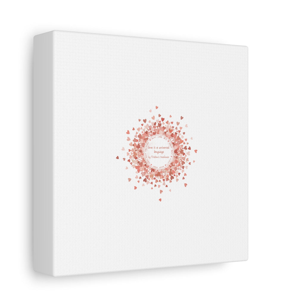 Tiny Heart Confetti Canvas | Matte Stretched Wall Art