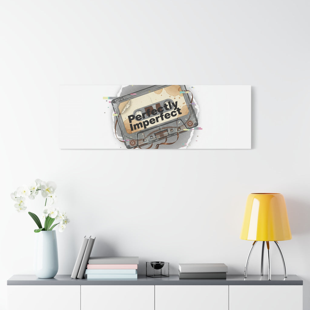 Perfectly Imperfect Cassette, Canvas Print | Analog Error, glitch art static