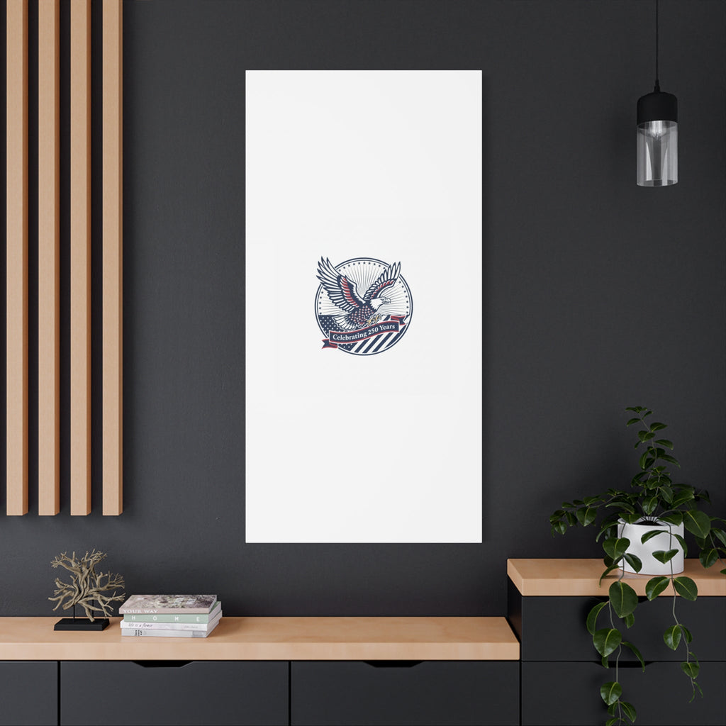 250th Anniversary Eagle Emblem Canvas | Semiquincentennial Americana