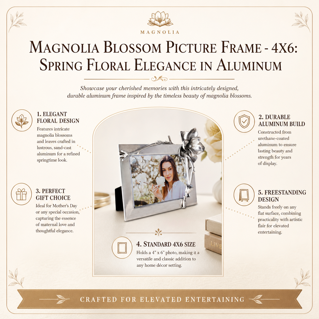 Magnolia Blossom Picture Frame - 4X6