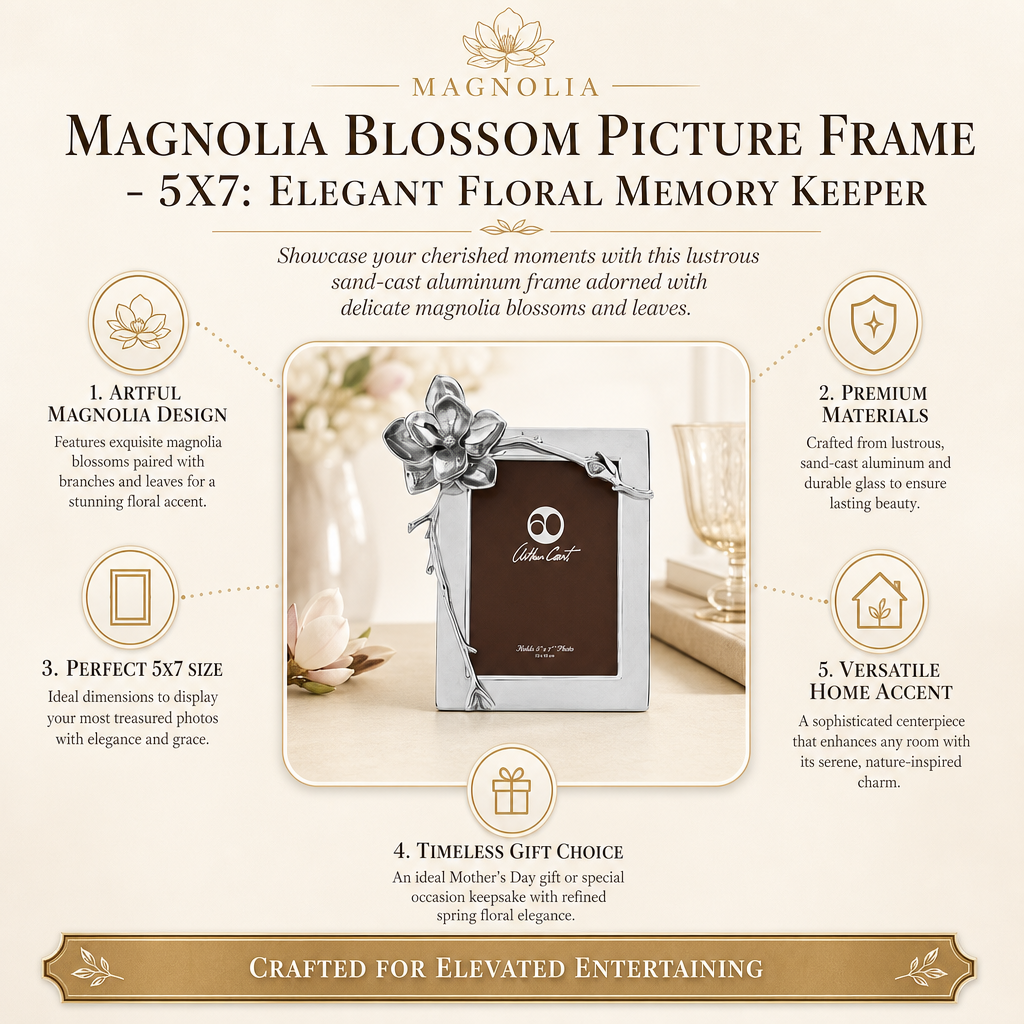 Magnolia Blossom Picture Frame - 5X7