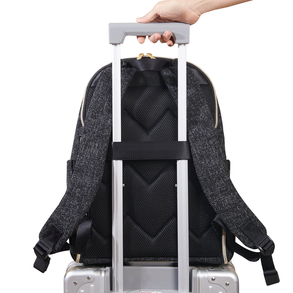 Convertible Tweed Diaper Backpack