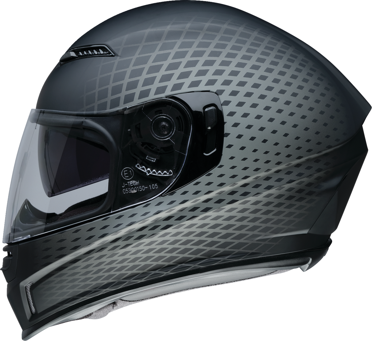 Z1R, Z1R Jackal Waveform Helmet - Gray, XS - Polycarbonate Shell and Advanced Ventilation by Z1R Part 0101-16147