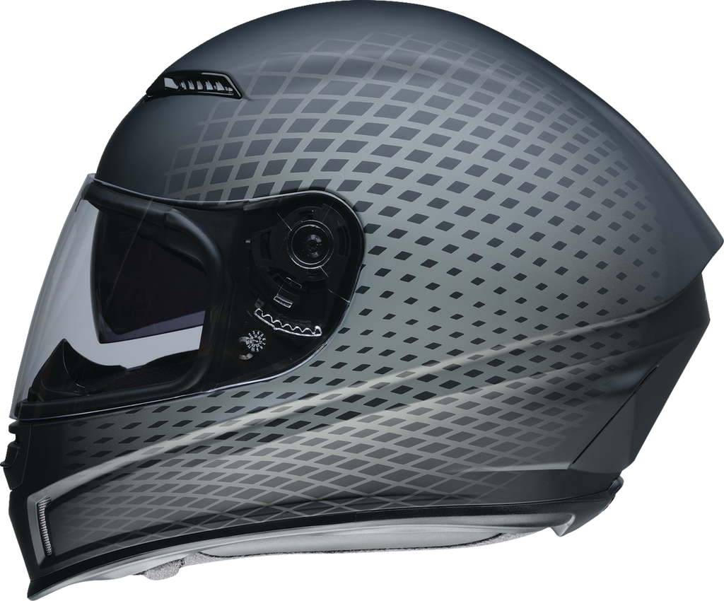 Z1R, Z1R Jackal Waveform Gray Helmet (Small) - Aerodynamic Design, Anti-Fog Shield, and Advanced Ventilation
