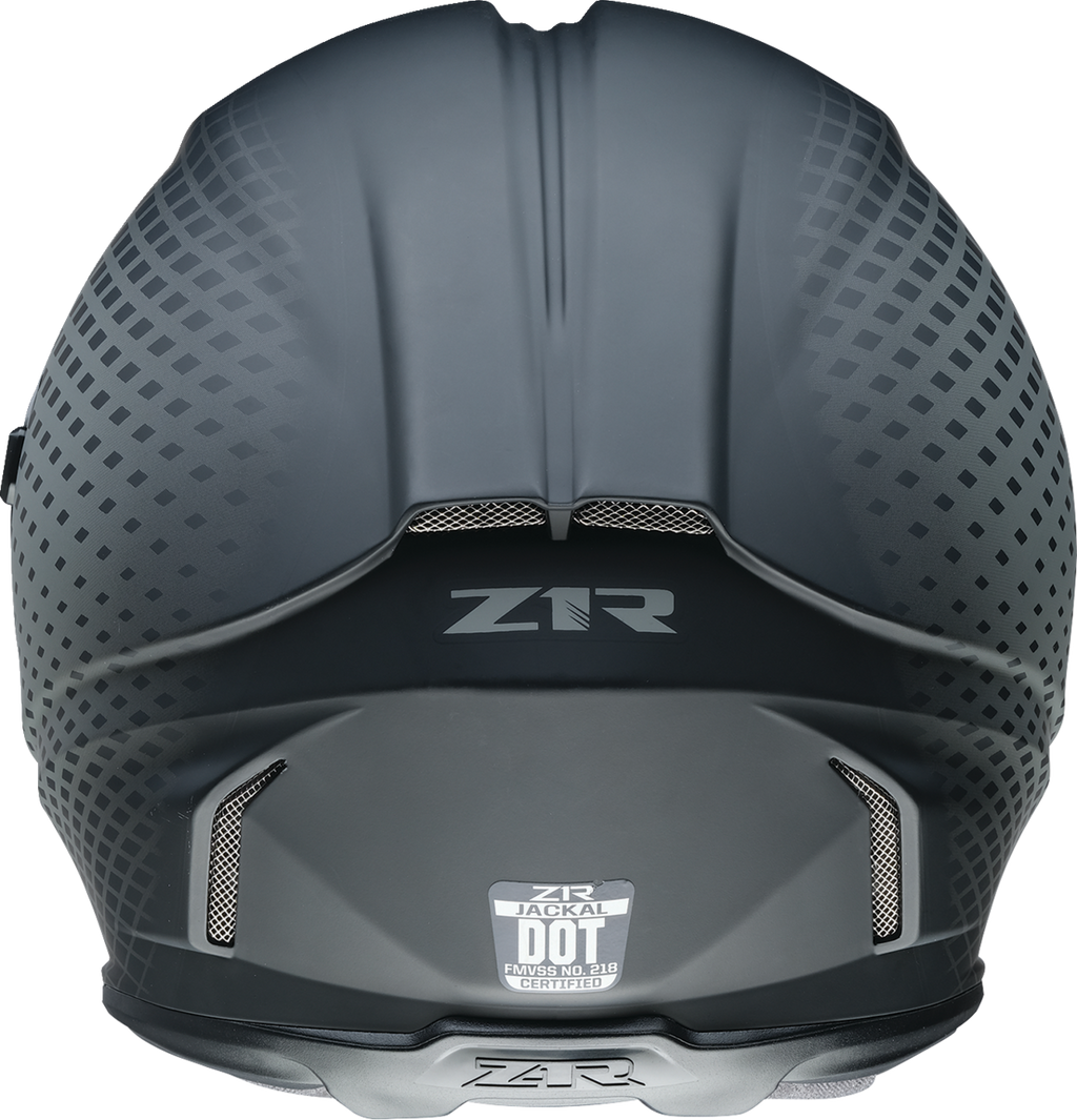 Z1R, Z1R Jackal Waveform Gray Helmet (Small) - Aerodynamic Design, Anti-Fog Shield, and Advanced Ventilation