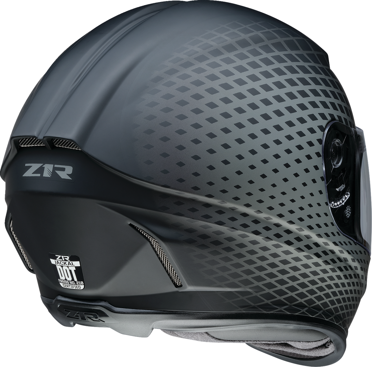Z1R, Z1R Jackal Waveform Gray Helmet (Small) - Aerodynamic Design, Anti-Fog Shield, and Advanced Ventilation