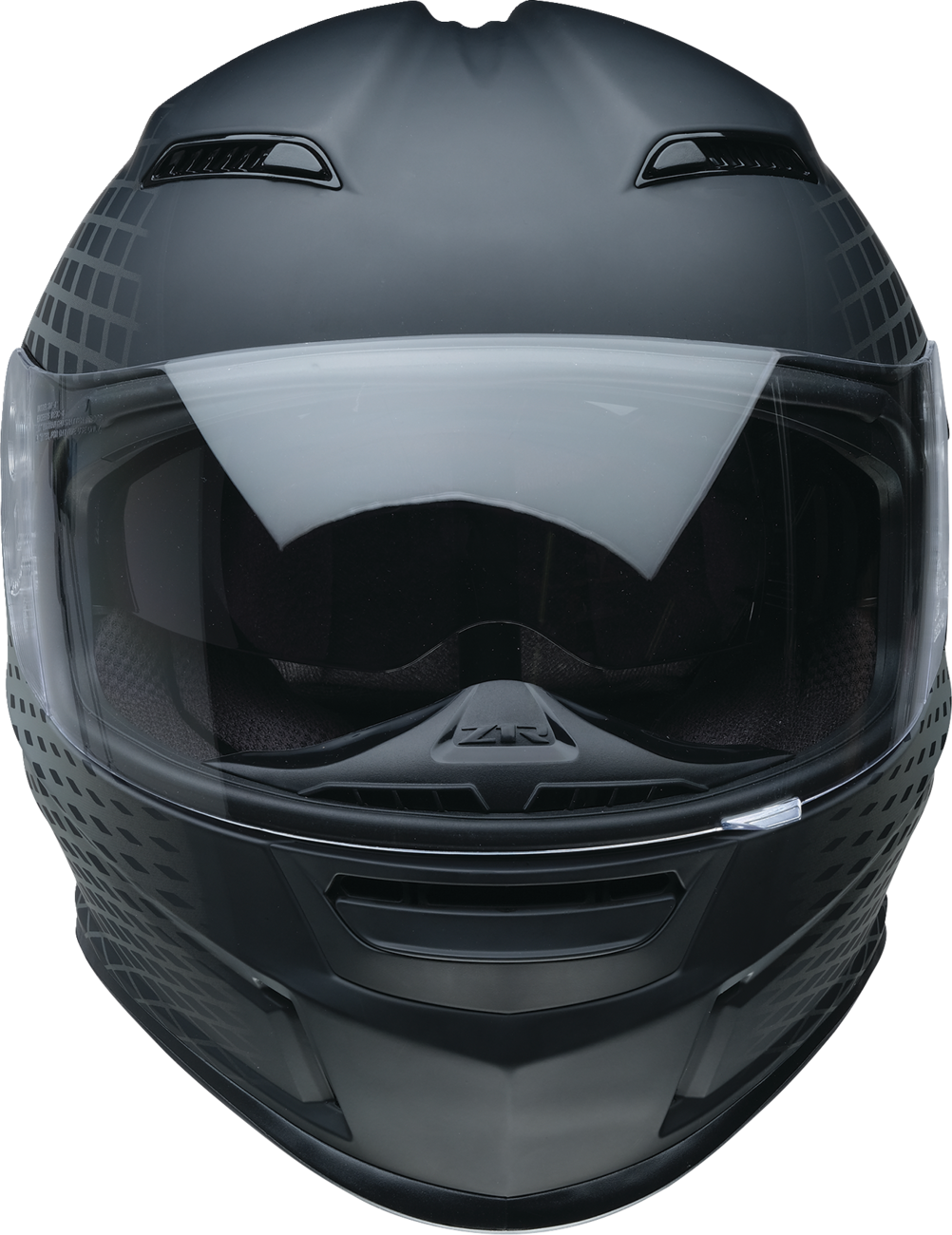 Z1R, Z1R Jackal Waveform Gray Motorcycle Helmet 2XL - Aerodynamic Shell with Anti-Fog Shield and Sun Visor