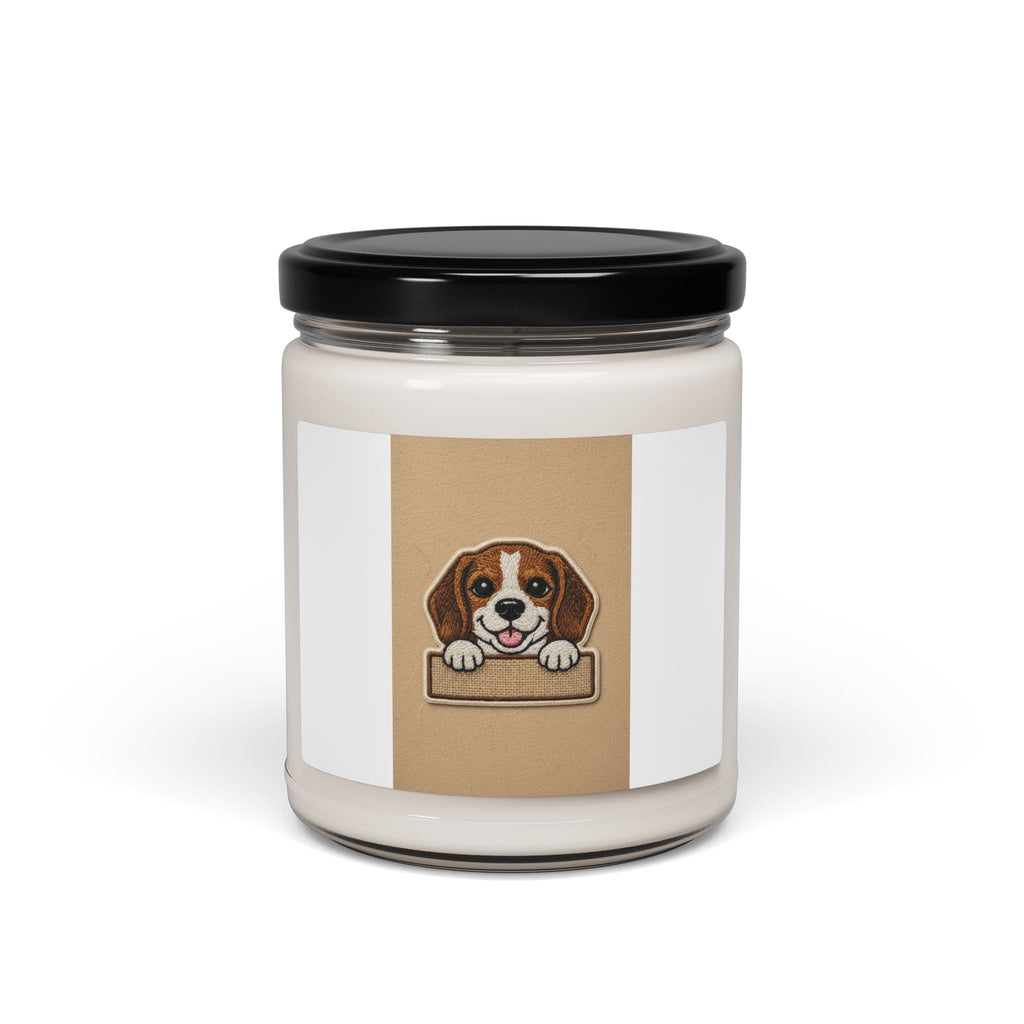 Calming Dog Scented Soy Candle — Stress Relief Aromatherapy, 9oz
