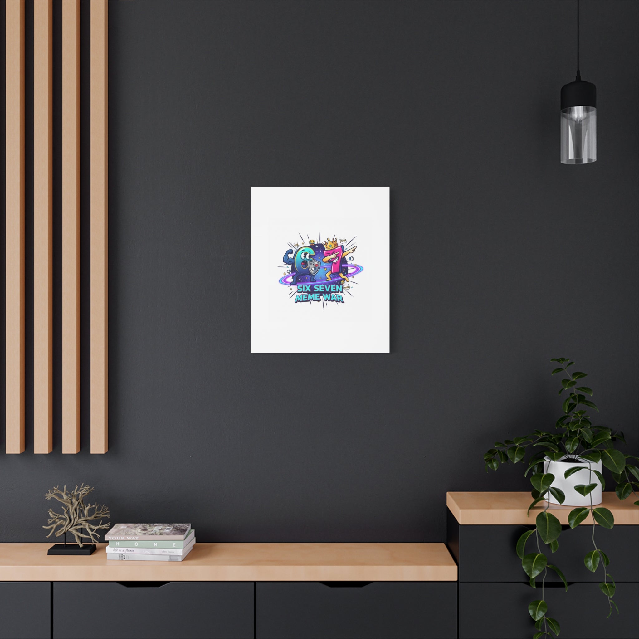 Six Seven Meme War Canvas | Legendary Internet Battle Art, Viral Culture Wall Decor