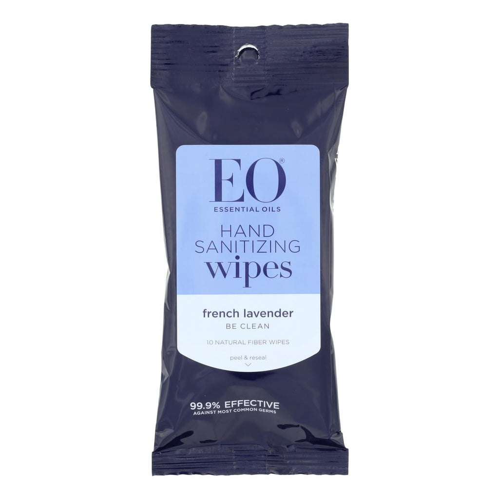 Eo Hand Sanitizer Wipes Display Center - Lavender (Pack of 6 - 10 Pack)