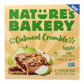 Nature's Bakery Oatmeal Crumble Apple Bars, 8.46 oz, Case of 6 (36 bars)