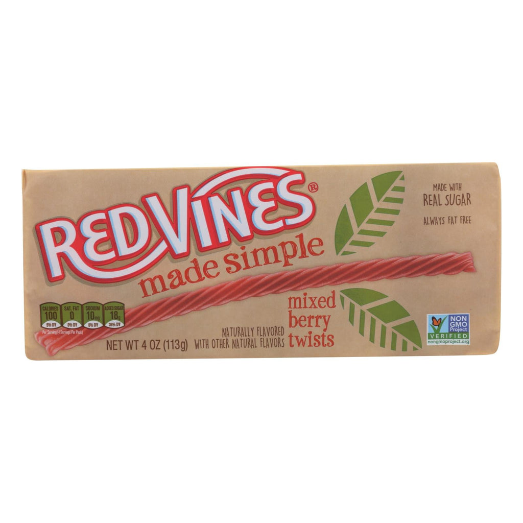 Red Vines Berry Flavored Licorice Twists | 9 x 4 Oz.