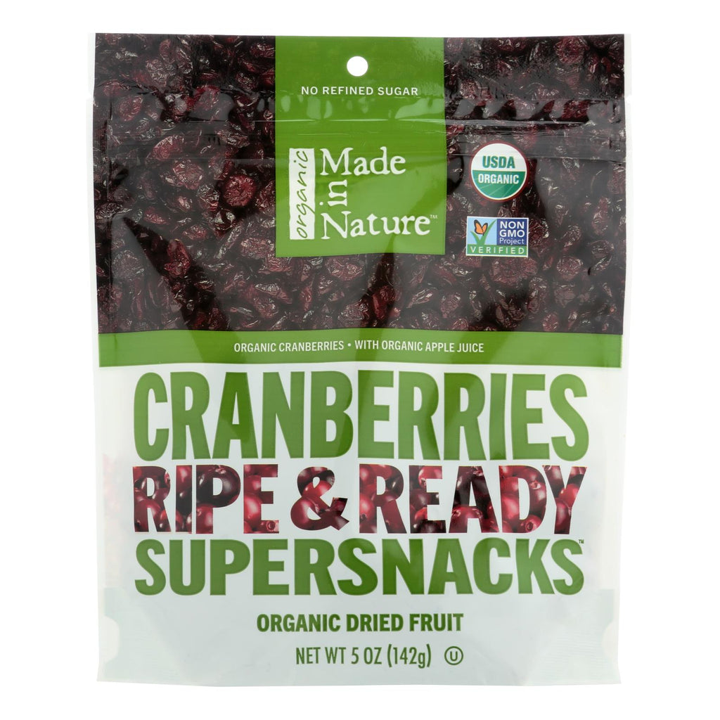 Made In Nature - Organic Dried Cranberries - 5 Oz. (Pack of 6)