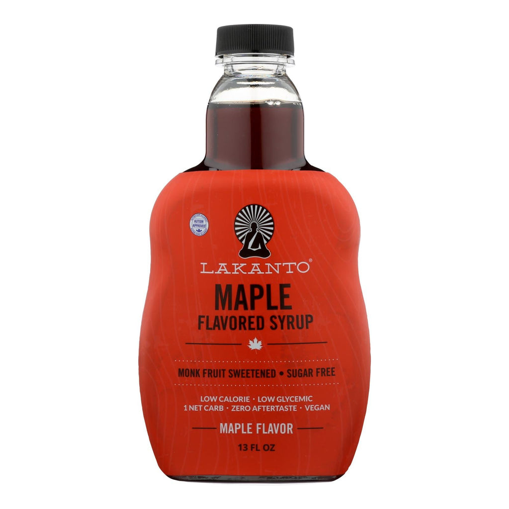 Lakanto Monk Fruit Sweetened Maple Flavored Syrup (Pack of 8 - 13 Fl. Oz.) - Sugar-Free, Calorie-Free Sweetener