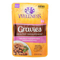 Wellness Pet Products Cat Food - Gravies with Bits of Tuna and Mackerel Smothered in Gravy (Pack of 24, 3 Oz.)