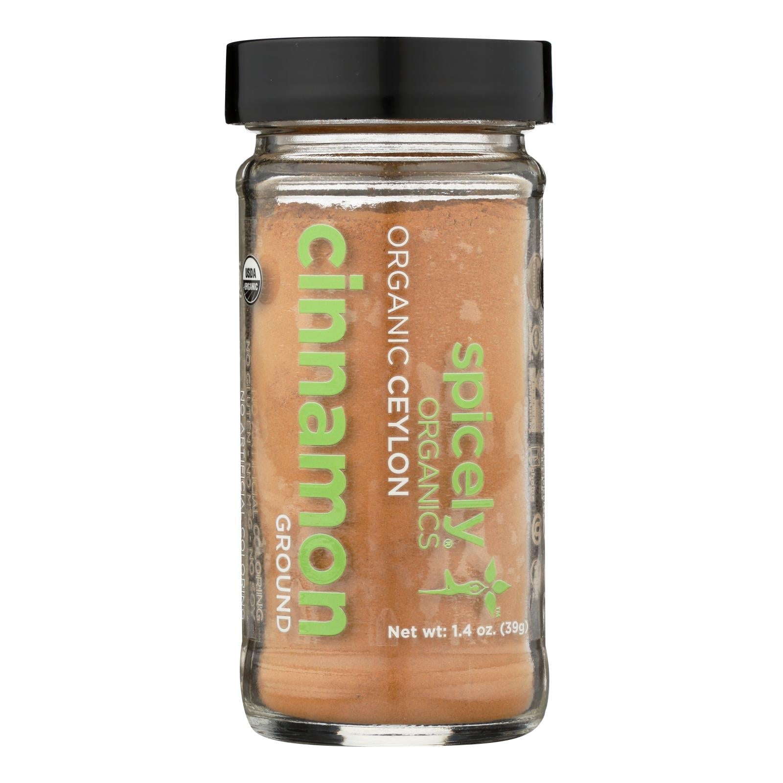 Spicely Organics Organic Cinnamon Ceylon Ground - 1.4 Oz., Pack of 3