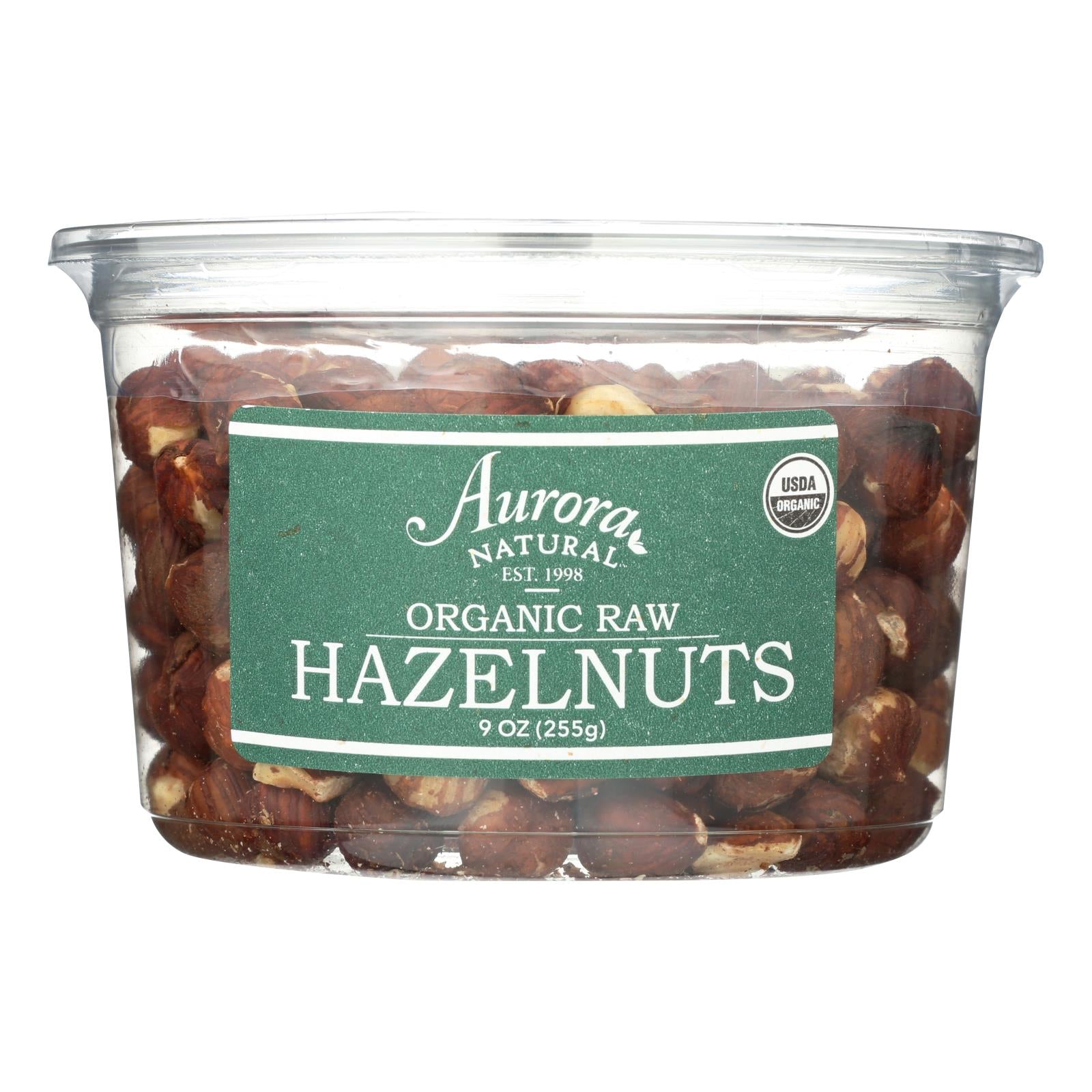 Aurora Natural Products Organic Raw Hazelnuts, 12 Pack, 9 Oz.
