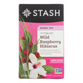 Stash Tea Hibiscus Herbal Tea - Wild Raspberry (6x20 Bags)