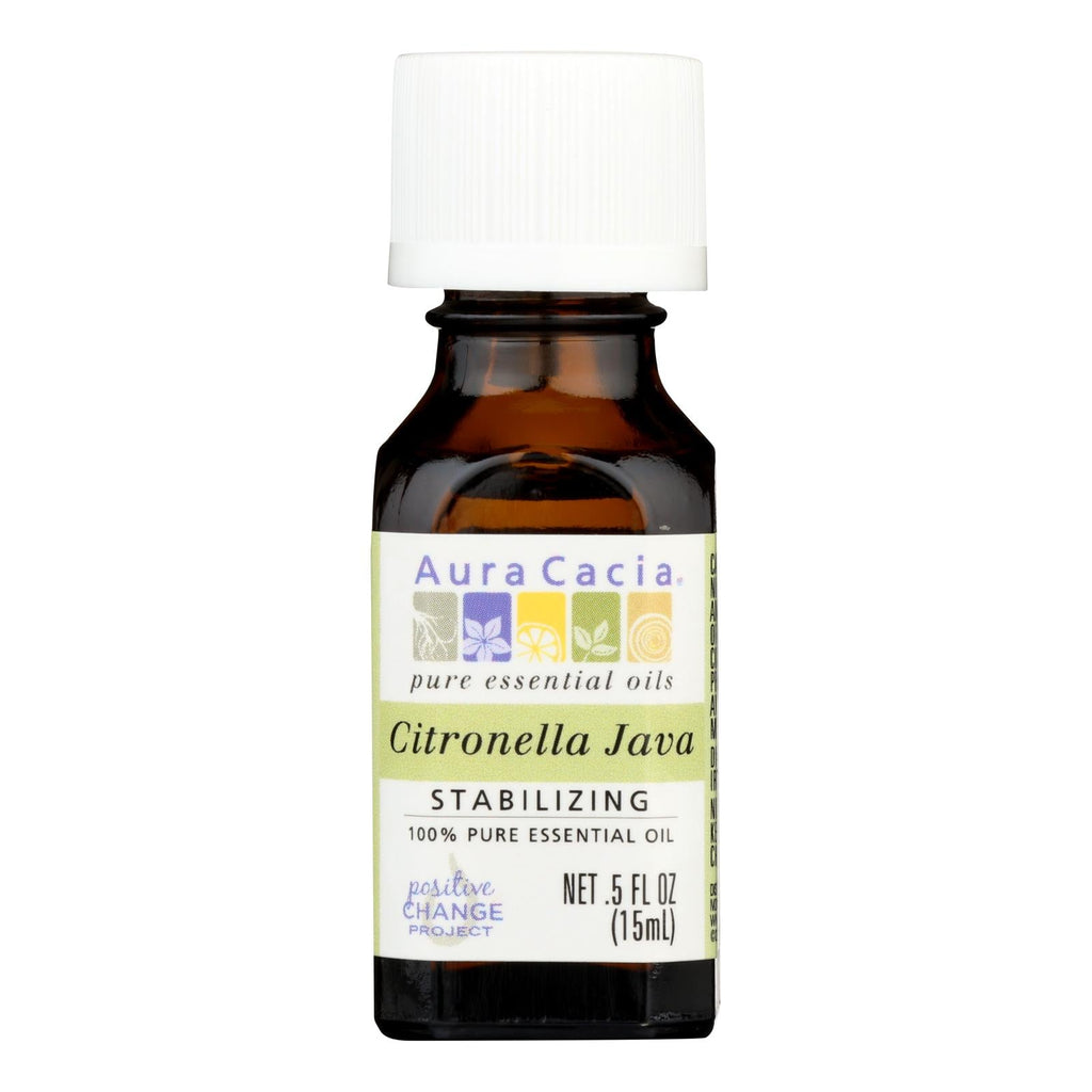 Aura Cacia Citronella Java Pure Essential Oil, 0.5 Fl Oz