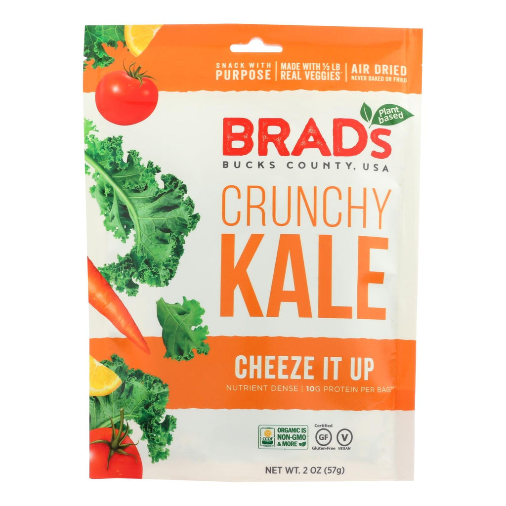 Brad's Plant-Based Crunchy Kale Cheez It Up, 2 Oz., Pack of 12